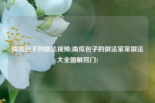 南瓜包子的做法视频(南瓜包子的做法家常做法大全图解窍门)