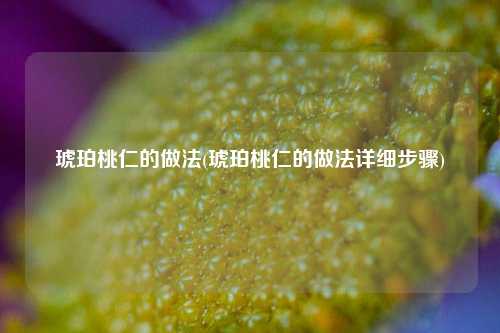 琥珀桃仁的做法(琥珀桃仁的做法详细步骤)